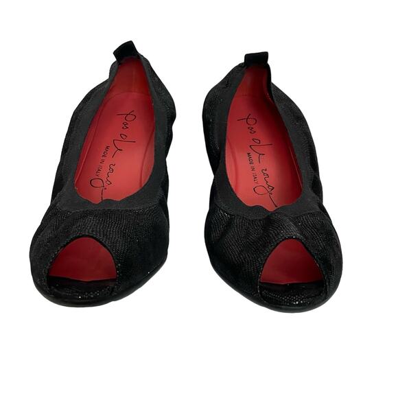 EUC - Pas de Rouge Silva Peep-Toe Wedge - Picture 2 of 6